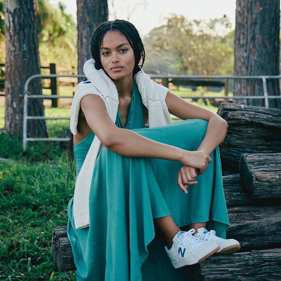 Free People Sasha Convertible Maxi Dress Green SMALL NWT - Picture 3 of 7